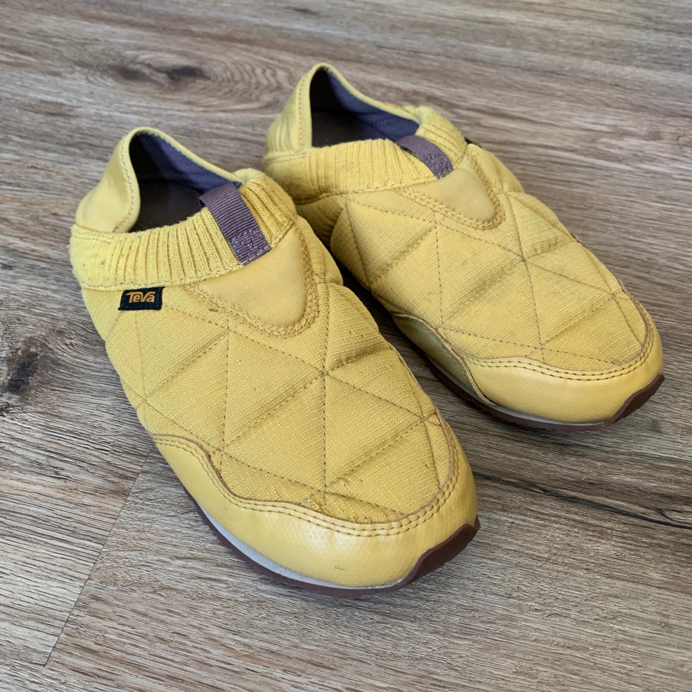 Teva ReEmber Quilted Slip On Sneakers Slippers Yellow - Mens 9 Womens 11